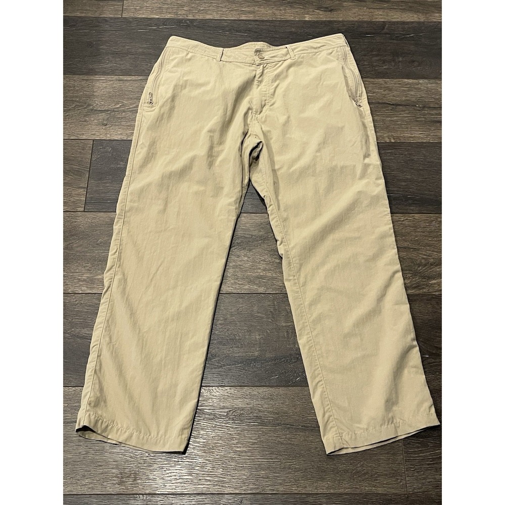Clothing Arts Pants Mens 38x30 Beige P Cubed Pick Pocket Proof Travel Chino